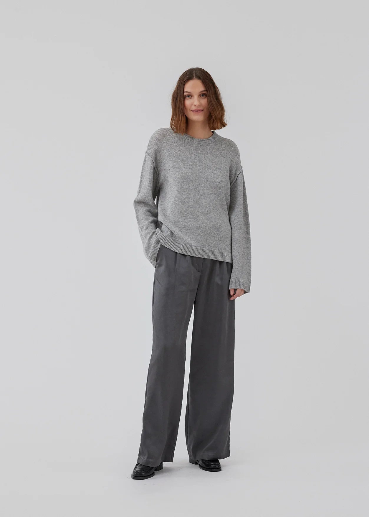 Howie O-Neck - Grey Melange