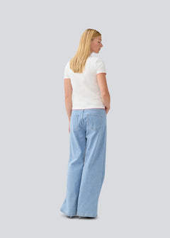 Isolde Solid Pants - Light Blue Wash