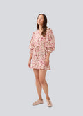 Melia Print Ls Dress - Pink Blossom