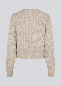 Pammie Cardigan - Beige Speckle Melange