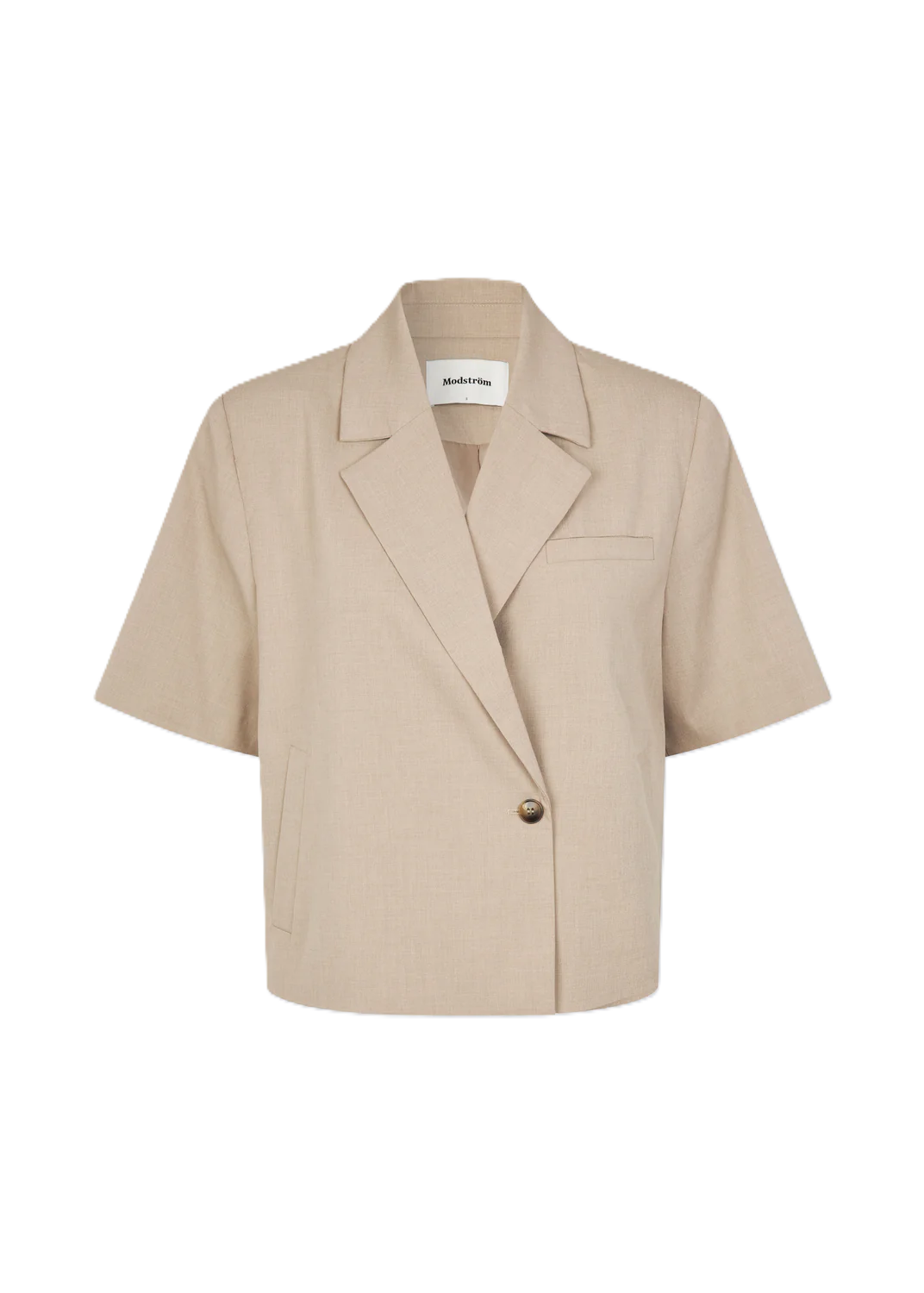 Tuesday Ss Blazer - Beige Melange