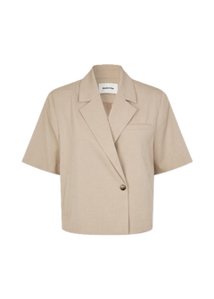 Tuesday Ss Blazer - Beige Melange