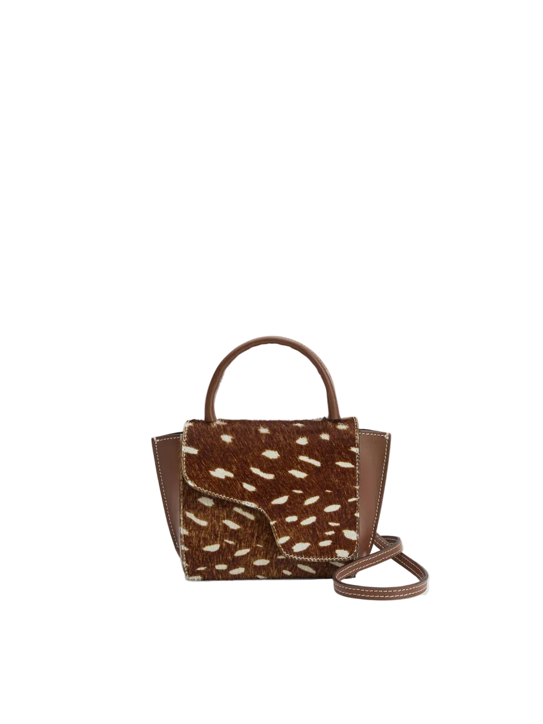 Montalcino Cannella Printed Cerbiatto Pony/Vacchetta - Cannella
