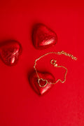 Organic Heart Bracelet - Gold