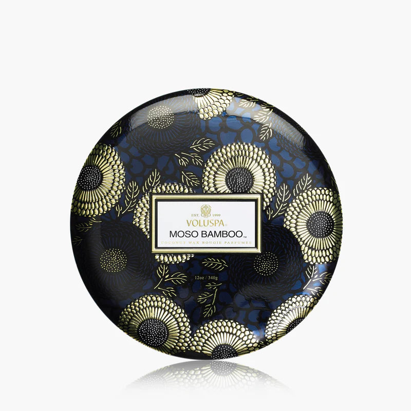 3 Wick Tin Candle - Moso Bamboo