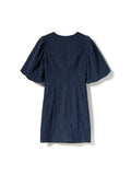 N-Michaela Dress - Dark Blue Wash