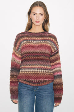 Gio Knit Sweater - Rust Mix