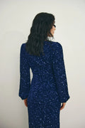 Teagan Lg Dress - Navy Blue