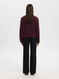 Sia Ras Ls Knit Zipper Cardigan - Fig Melange