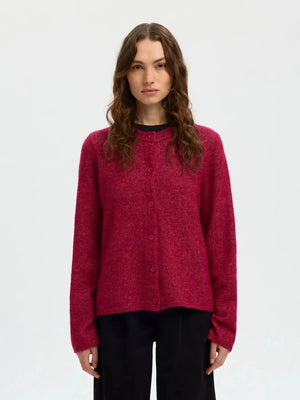Lulu New Ls Knit Cardigan - Anemone Melange
