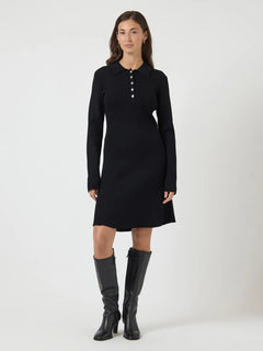 Yasnama Ls Knit Dress - Black