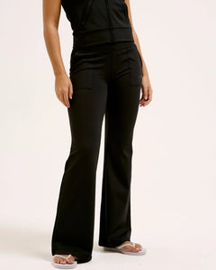 Farah Low Rise Leggings - Black