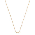 Beaded Chain Necklace - Gold