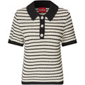 Charles Knit Blouse - Black Stripe
