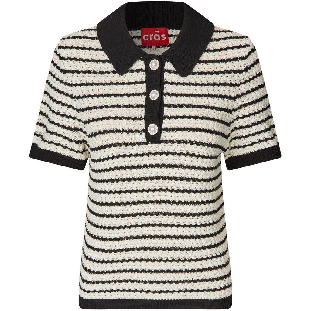 Charles Knit Blouse - Black Stripe