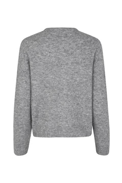 Nor Short Cardigan - Grey Melange