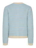 Yaslivia Ls Short Knit Cardigan S. - Birch Clear Sky