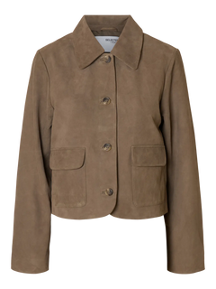 Kaya Suede Jacket - Fungi