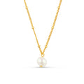Pearl Drop Ditsy Necklace - Pearl