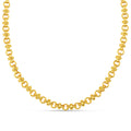 Cross Link Chain Necklace 16" - Gold