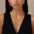Pearl Drop Ditsy Necklace - Pearl
