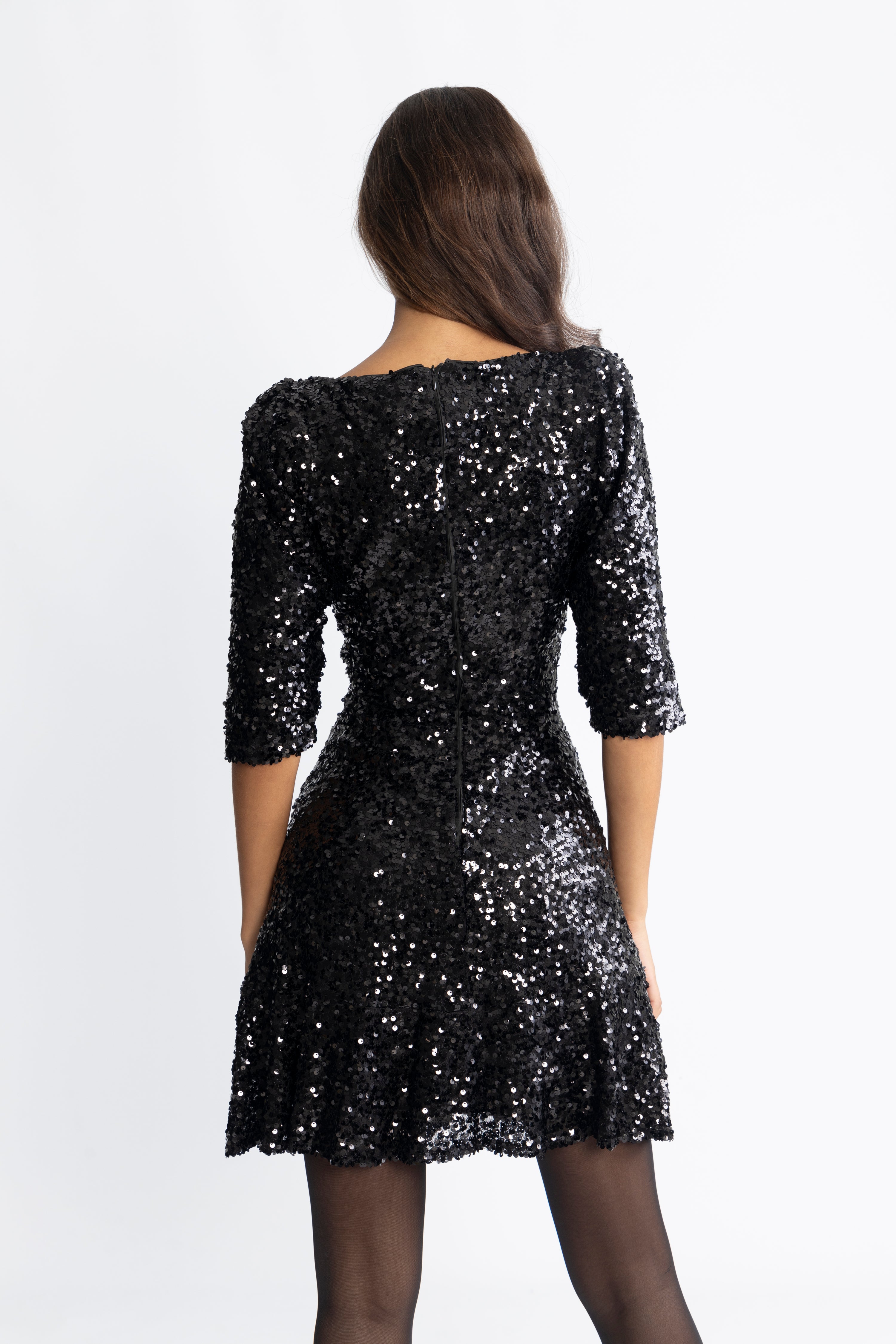 Sif Sequins Dress - Black