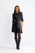 Sif Sequins Dress - Black