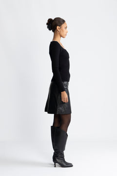 Nor Knit Pearl Top - Black