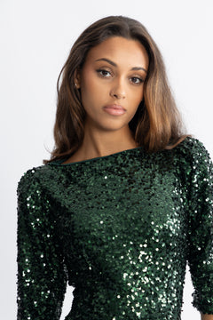 Sif Sequins Dress - Green