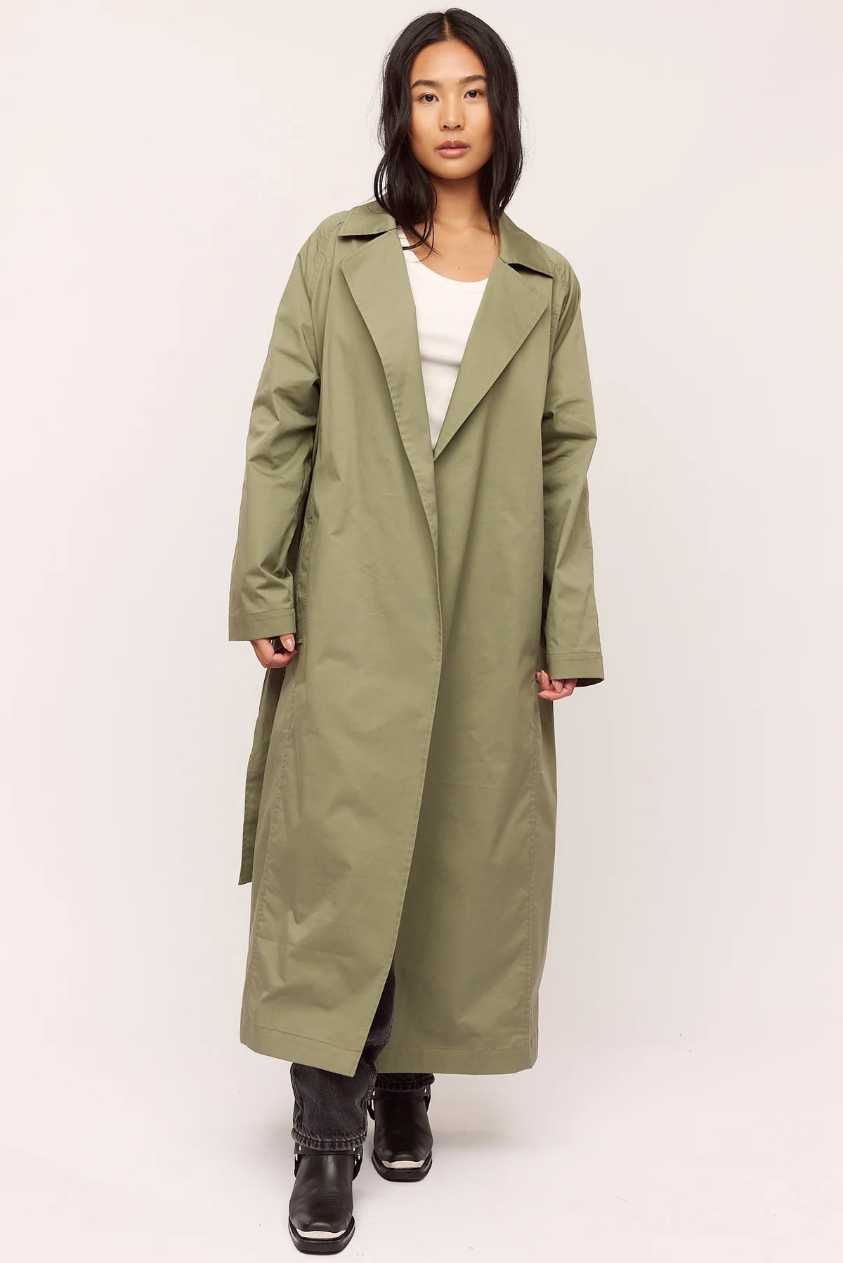 Skygge Trenchcoat - Olive Night