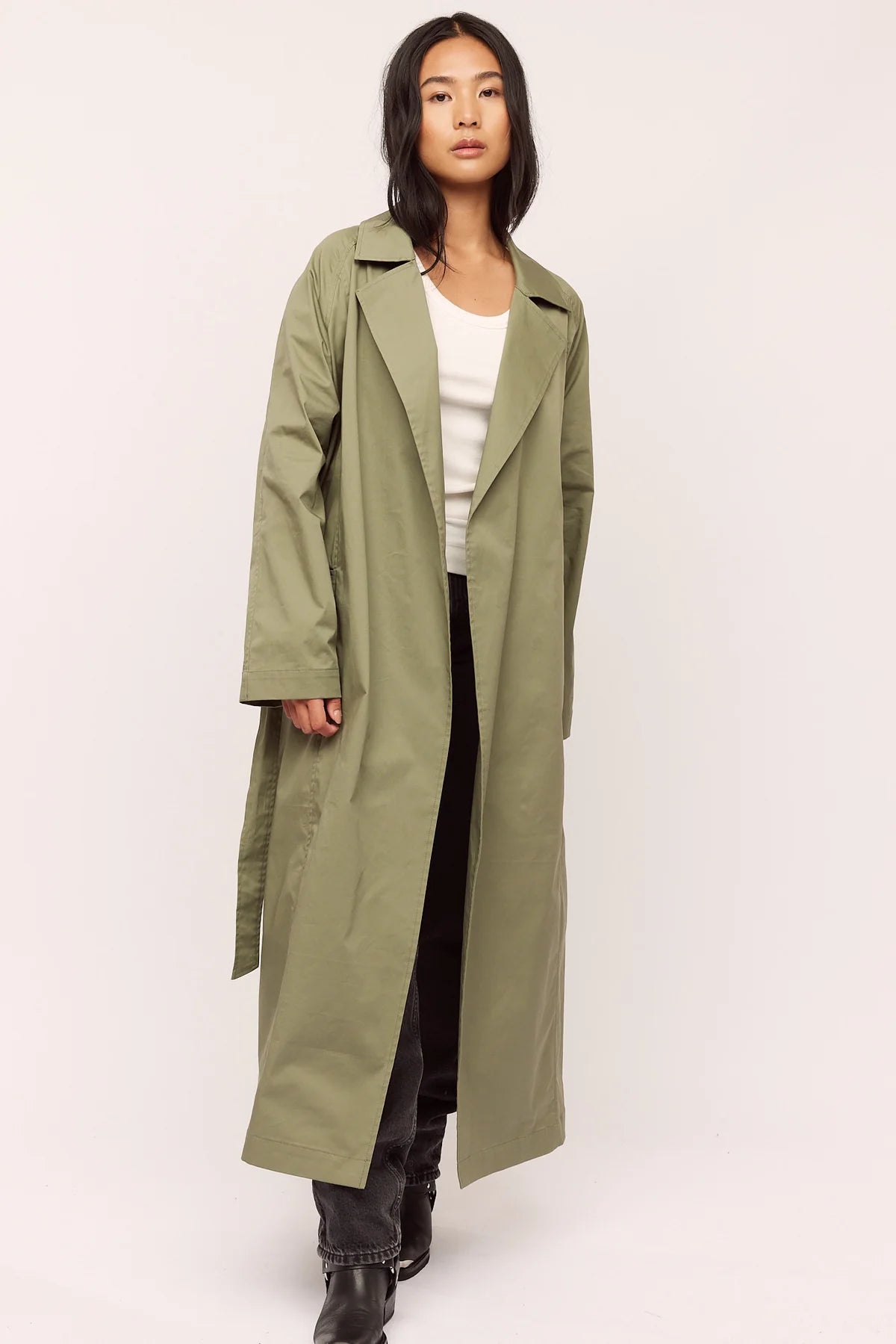 Skygge Trenchcoat - Olive Night