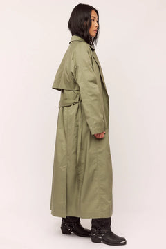 Skygge Trenchcoat - Olive Night