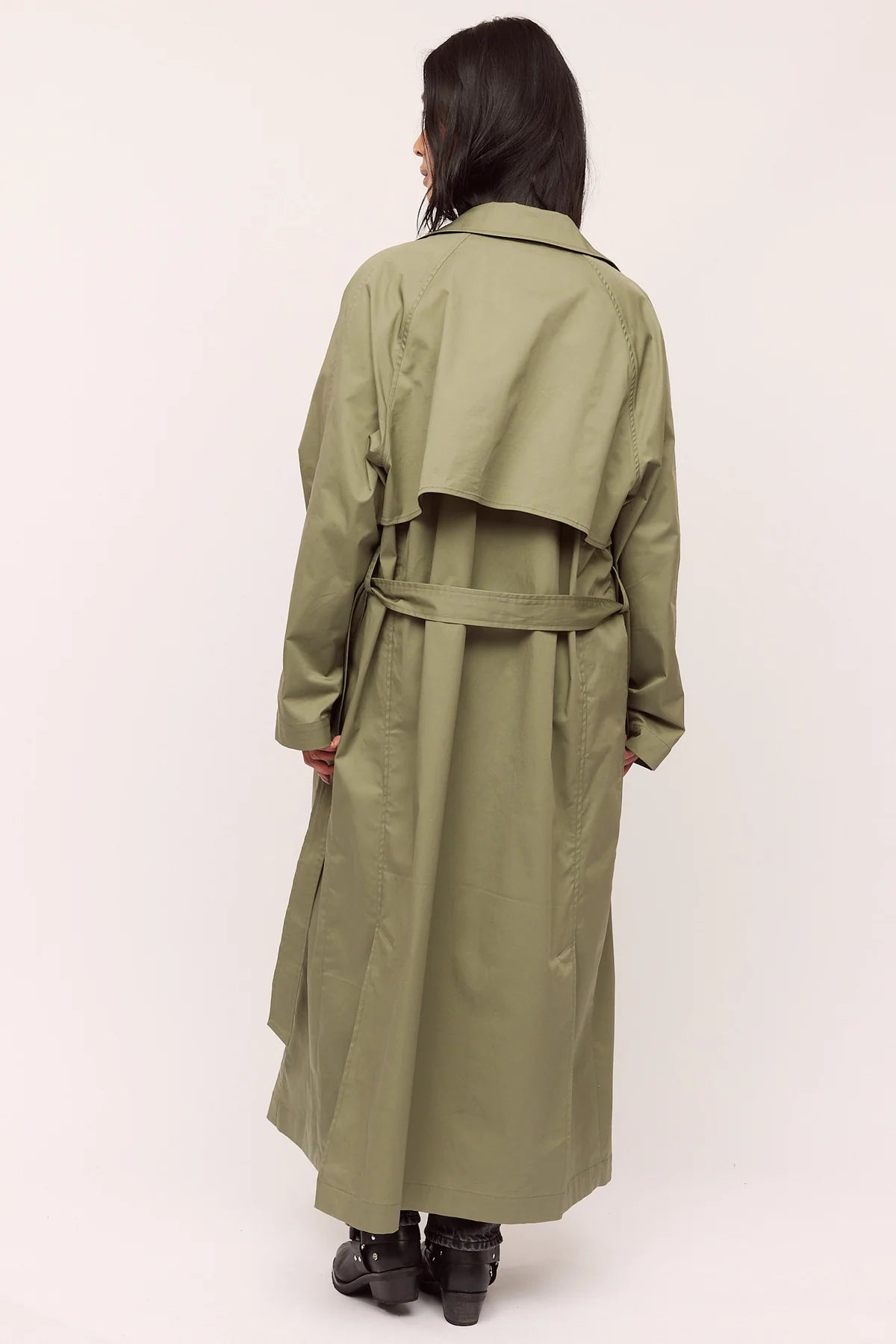 Skygge Trenchcoat - Olive Night