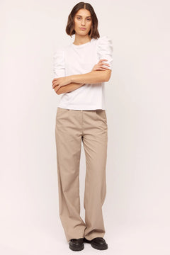 Empire SS Blouse - Optical White