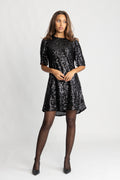 Julfrid Glitter Dress - Black