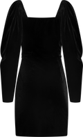 Valda Velvet Dress - Black