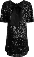 Julfrid Glitter Dress - Black