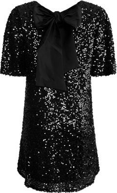 Julfrid Glitter Dress - Black