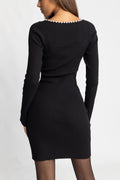 Nor Knit Pearl Dress - Black