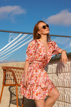 Jade Dress - Red Roses