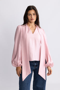 Jofrid Bow Blouse - Pink