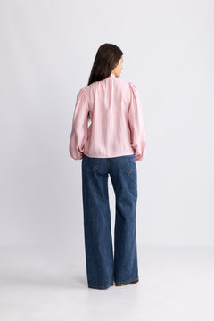 Jofrid Bow Blouse - Pink