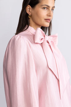 Jofrid Bow Blouse - Pink
