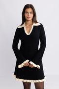 Marie Knitted Dress - Black