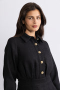 Vinda Boucle Dress - Black