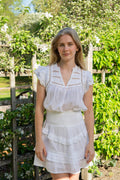 Vår Voile Top - White