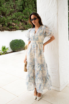 Nanni Maxi Dress - Light Blue
