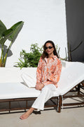 Sibba Patchwork Blouse - Coral