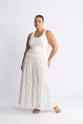 Rana Broderie Anglaise Skirt - Forglemmegei White