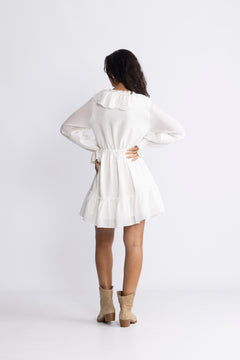 Aldora Boho Dress - White